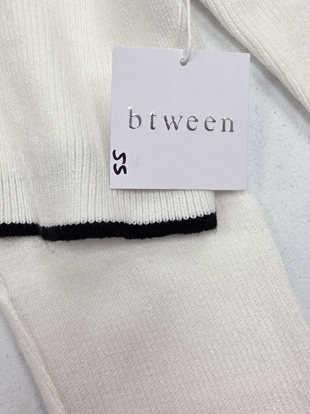 btween Cream Knit Cardigan with Black Bow Trim - Picture 8 of 8